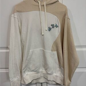 Nike Tan and White Hoodie